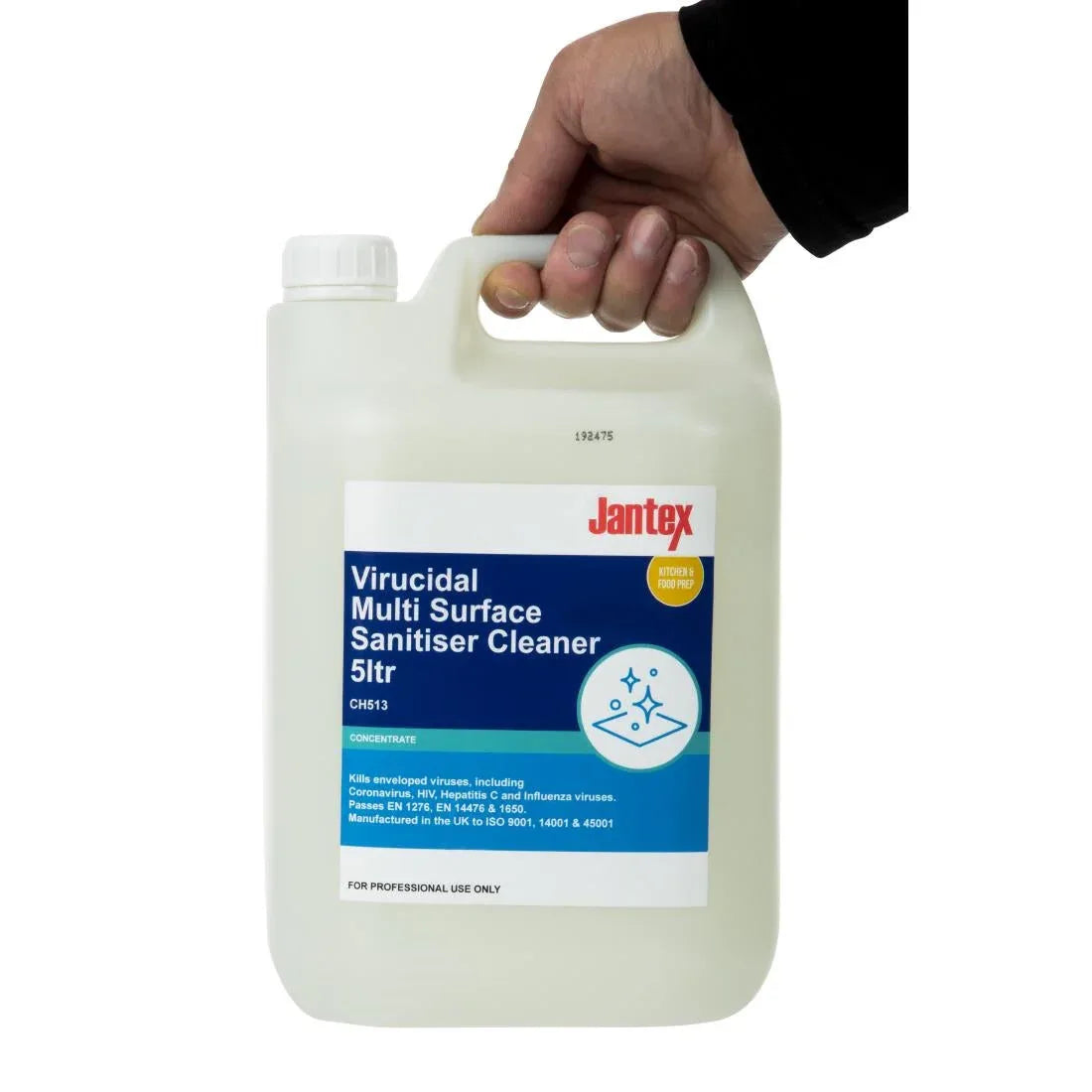 CH513 Jantex Virucidal Surface Sanitiser Concentrate 5Ltr - JD Catering Equipment Solutions Ltd