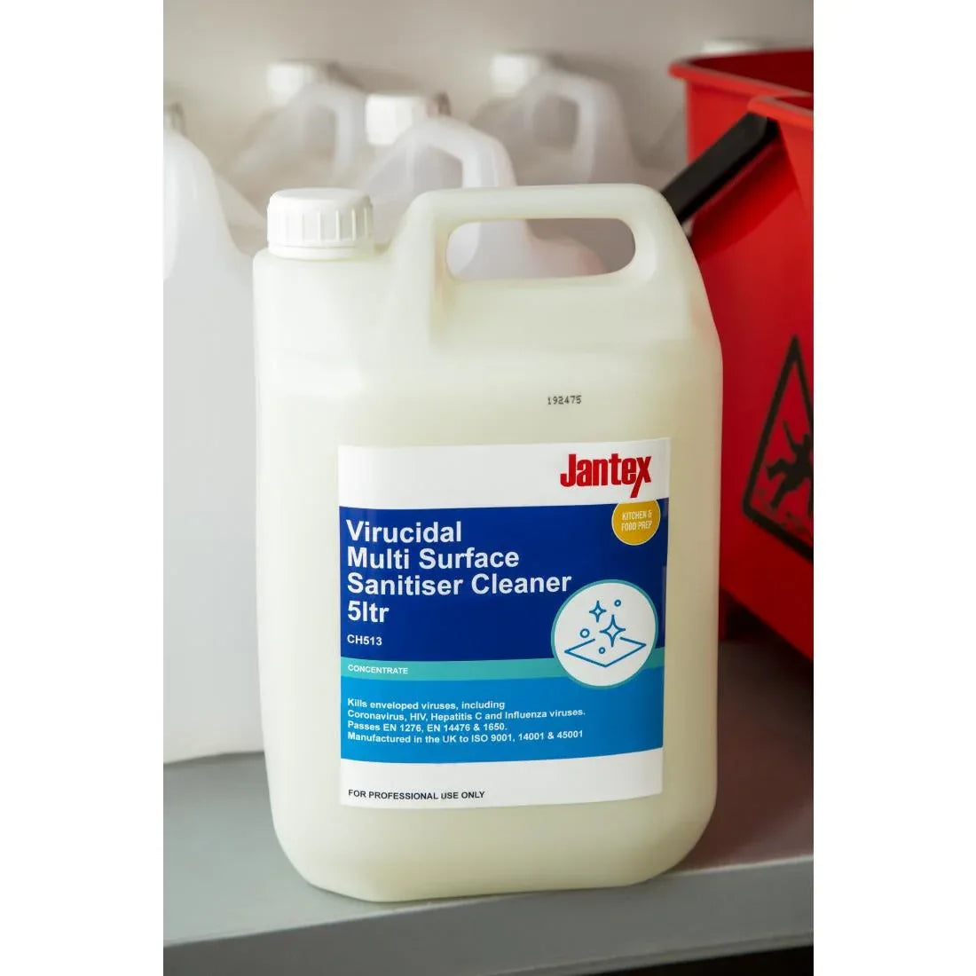 CH513 Jantex Virucidal Surface Sanitiser Concentrate 5Ltr - JD Catering Equipment Solutions Ltd