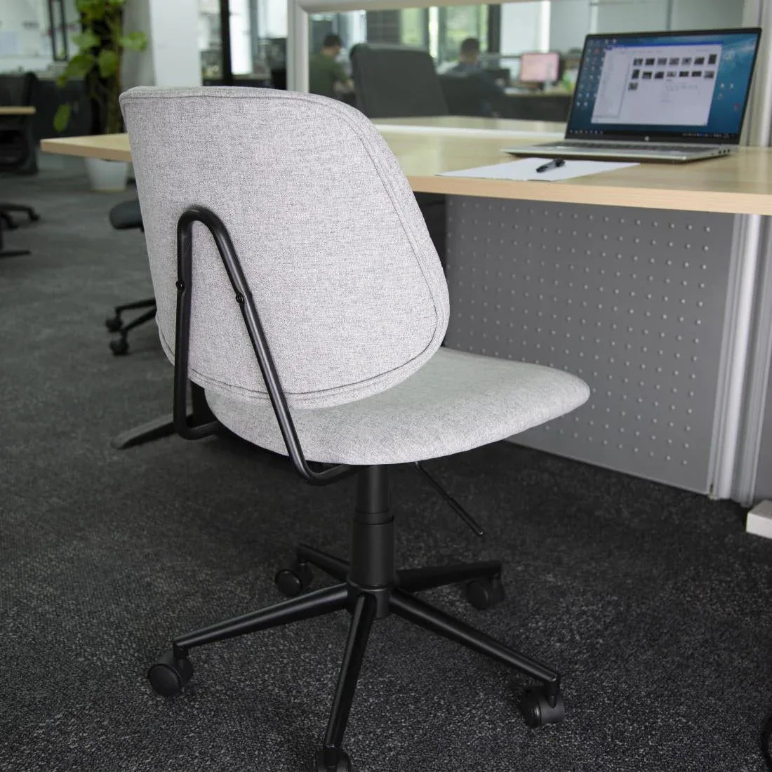 CH742 Bolero Office Chair Grey - JD Catering Equipment Solutions Ltd