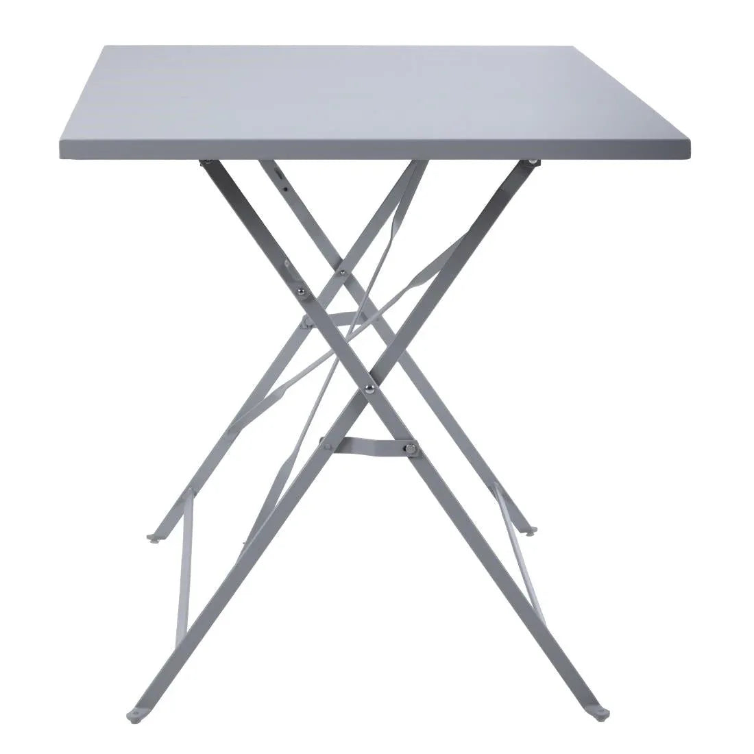 CH969 Bolero Pavement Style Folding Table Grey 1100mm x 700mm - JD Catering Equipment Solutions Ltd