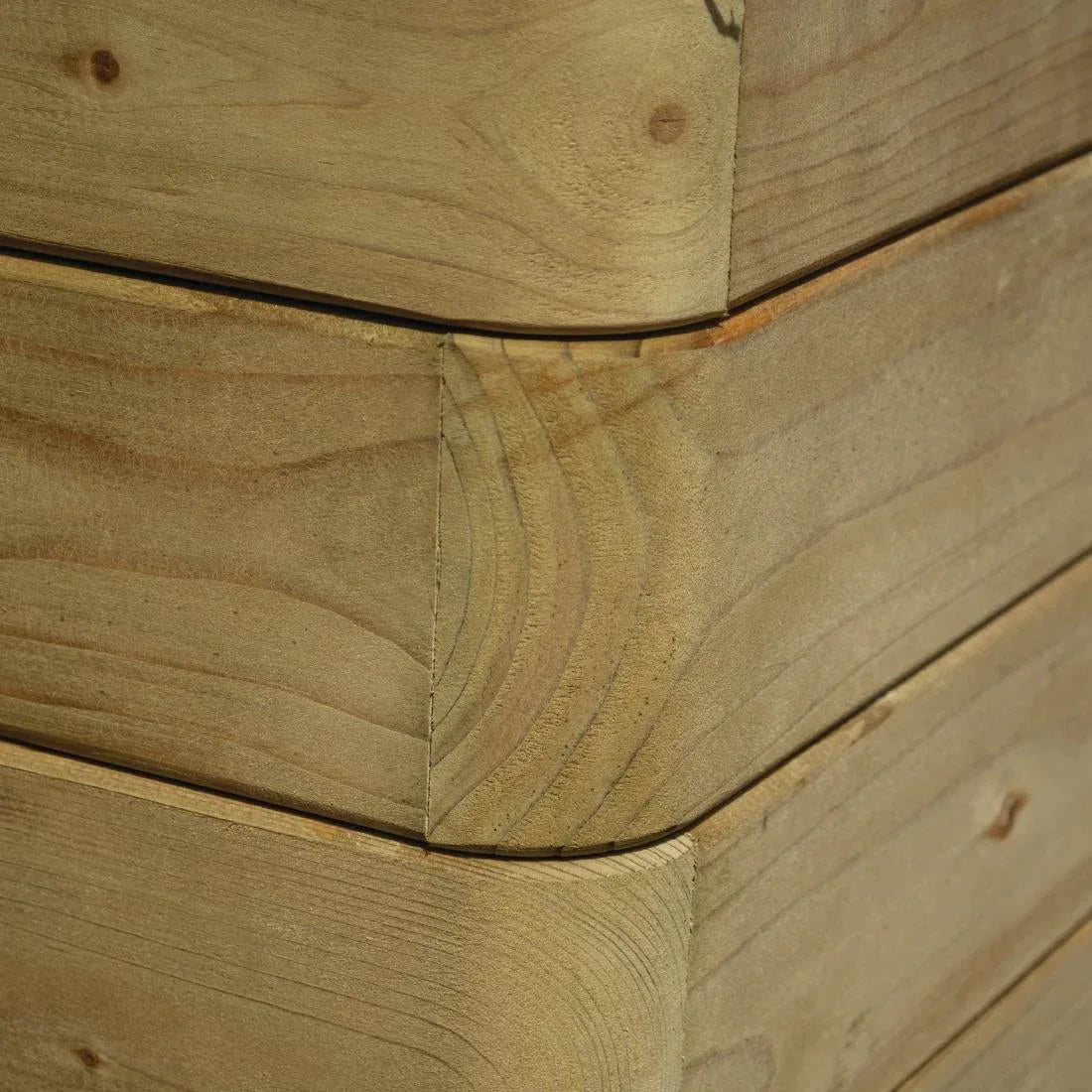 CH982 Rowlinson Marberry Layer Planter Rectangular Natural Timber 100cm - JD Catering Equipment Solutions Ltd