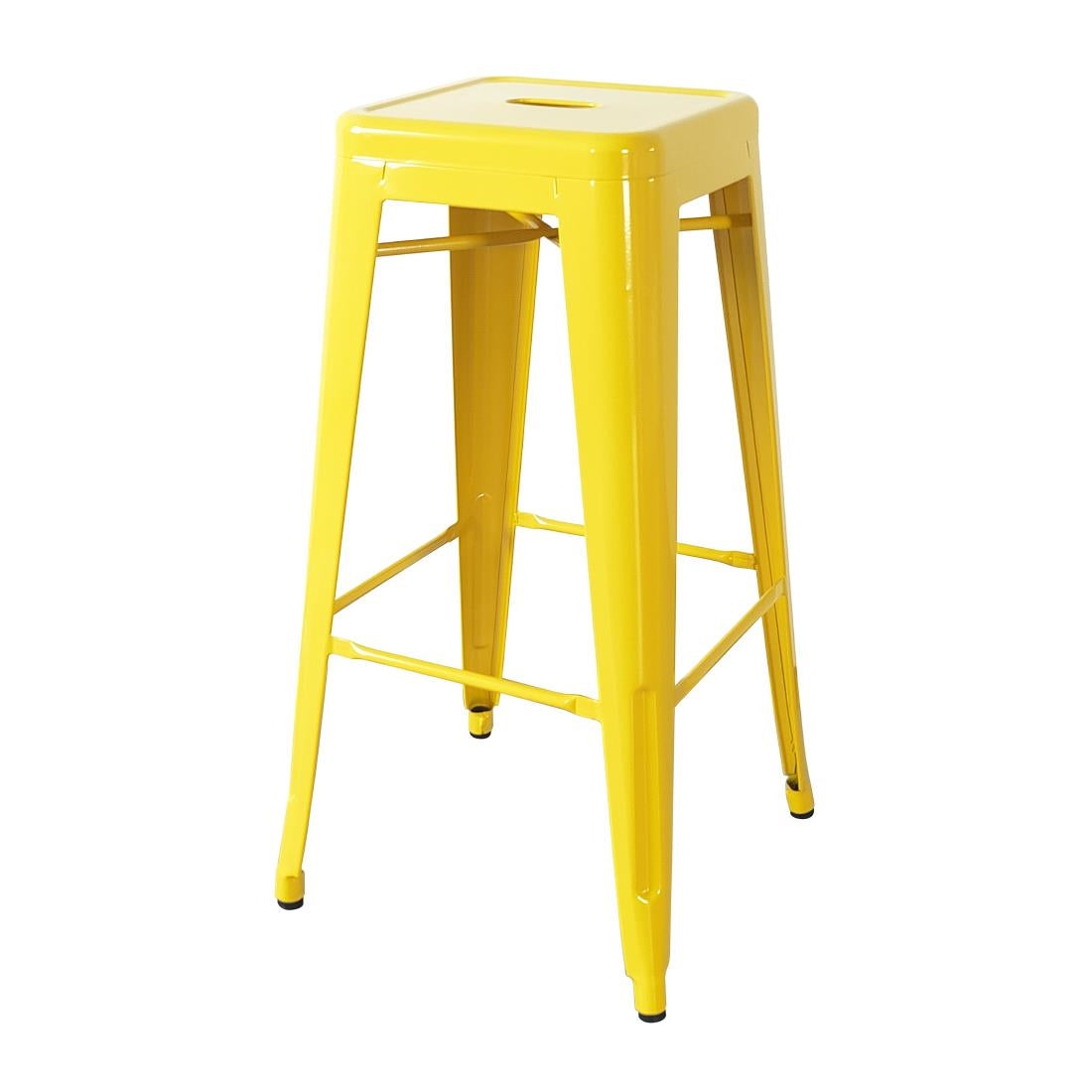 CH999 Bolero Bistro Yellow Steel High Stool (Pack of 4) JD Catering Equipment Solutions Ltd