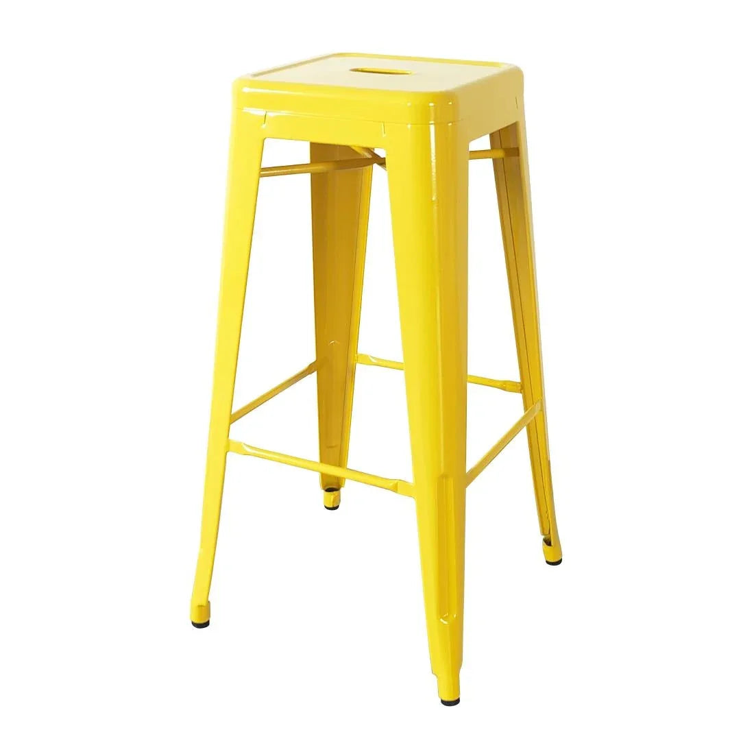 CH999 Bolero Bistro Yellow Steel High Stool (Pack of 4) - JD Catering Equipment Solutions Ltd