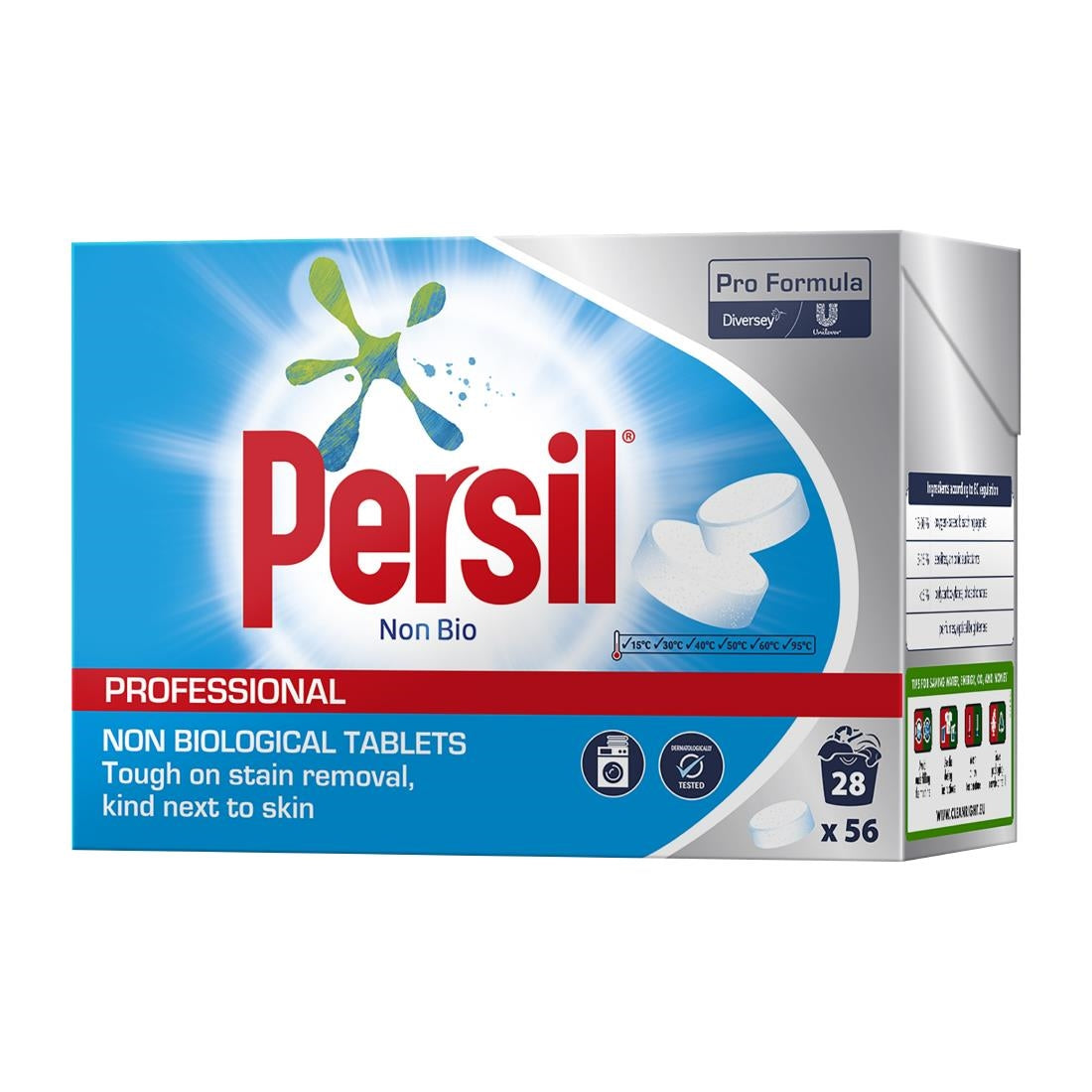 CJ354 Persil Pro Formula Non Biological Pack of 56 Tablets JD Catering Equipment Solutions Ltd