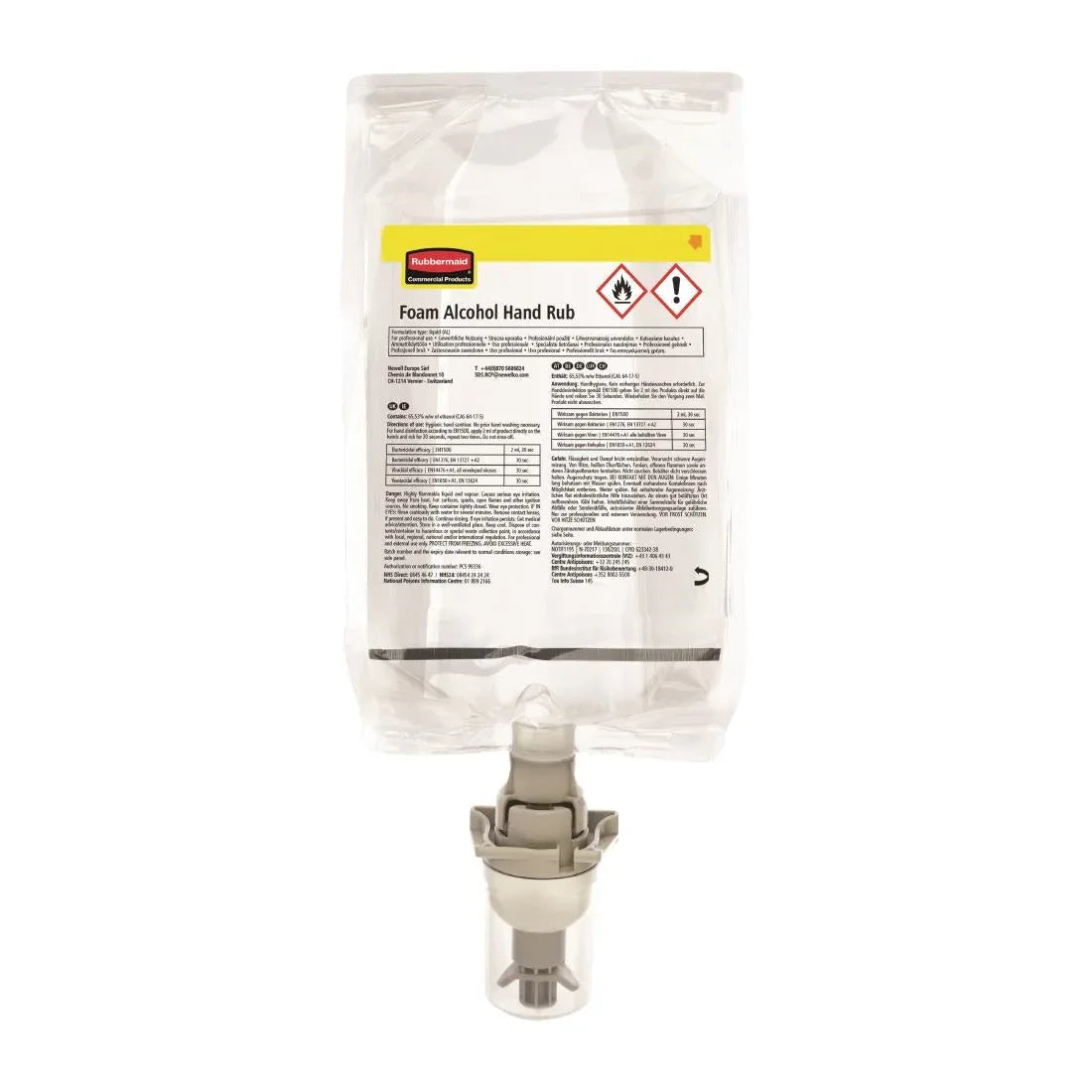 CK014 Rubbermaid AutoFoam Refill Alcohol Hand Sanitiser Foam 500ml - JD Catering Equipment Solutions Ltd