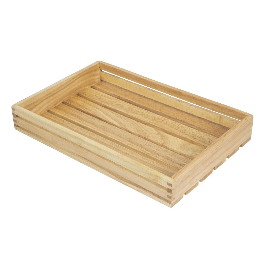 CK959 Olympia Low Sided Wooden Crate JD Catering Equipment Solutions Ltd