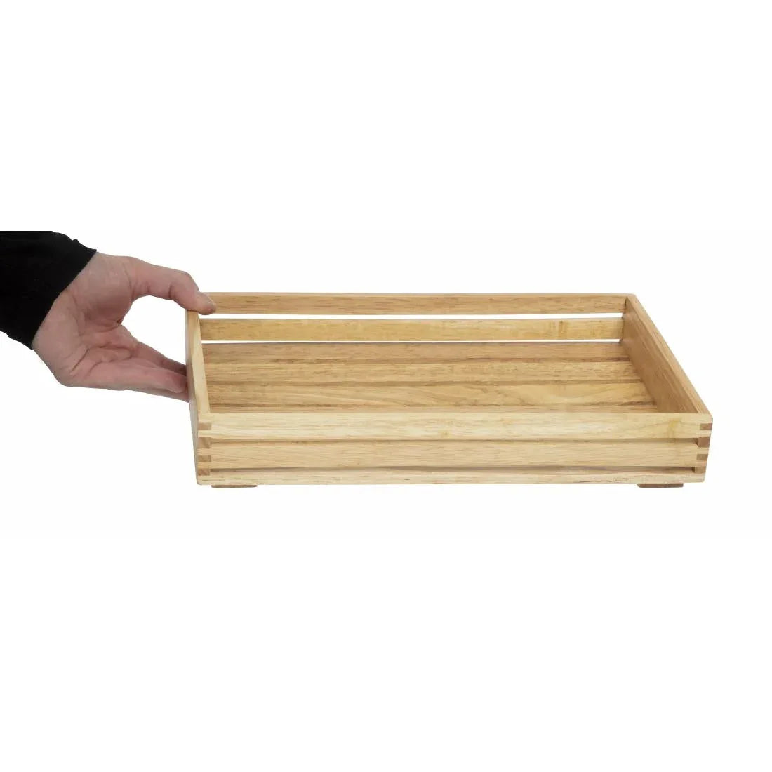 CK959 Olympia Low Sided Wooden Crate - JD Catering Equipment Solutions Ltd