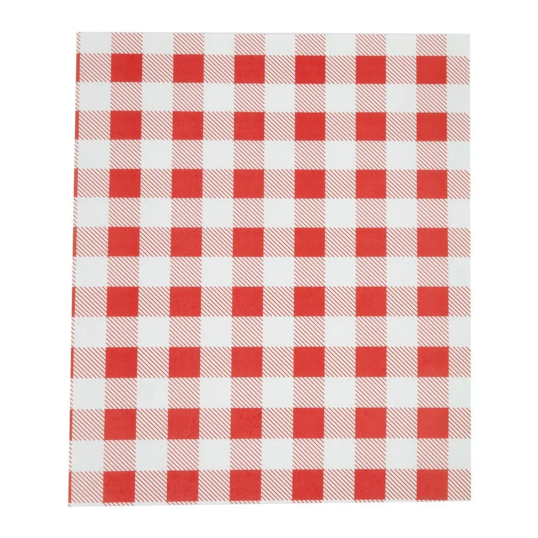CL659 Greaseproof Paper Sheets Red Gingham 310 x 380mm (Pack of 200) - JD Catering Equipment Solutions Ltd