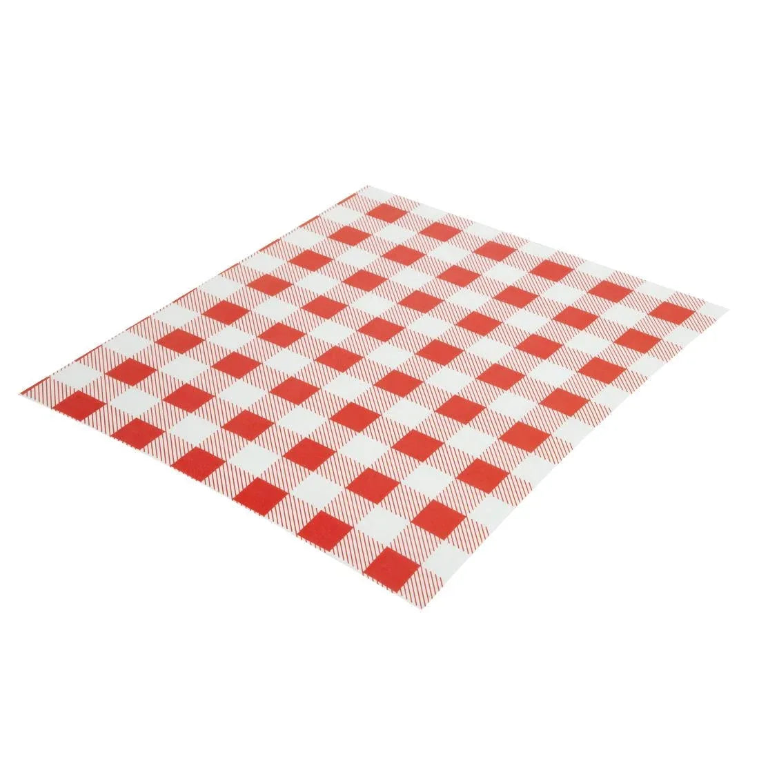 CL659 Greaseproof Paper Sheets Red Gingham 310 x 380mm (Pack of 200) - JD Catering Equipment Solutions Ltd