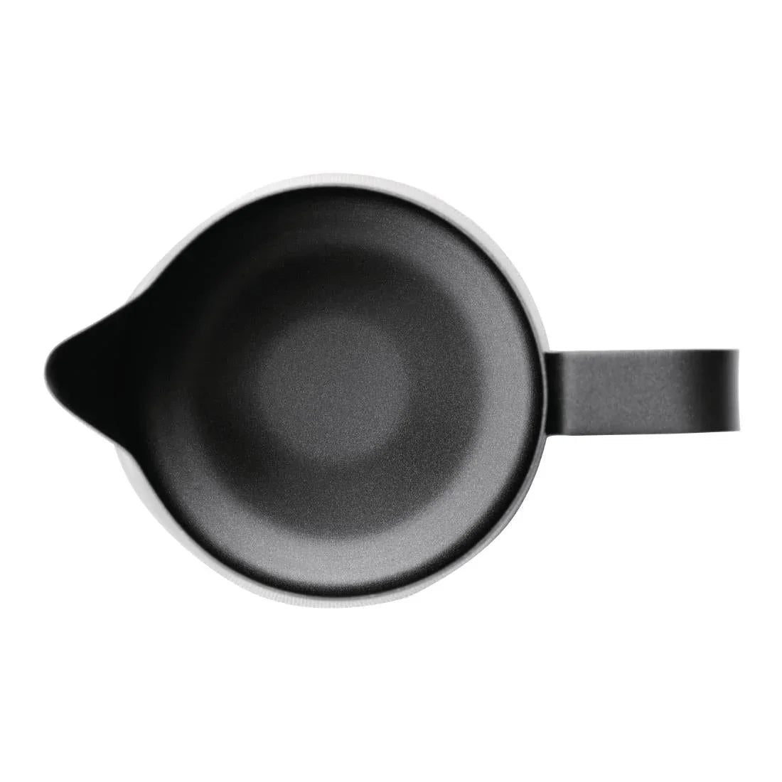 CM606 Olympia Black Non-Stick Milk Frothing Jug 340ml - JD Catering Equipment Solutions Ltd