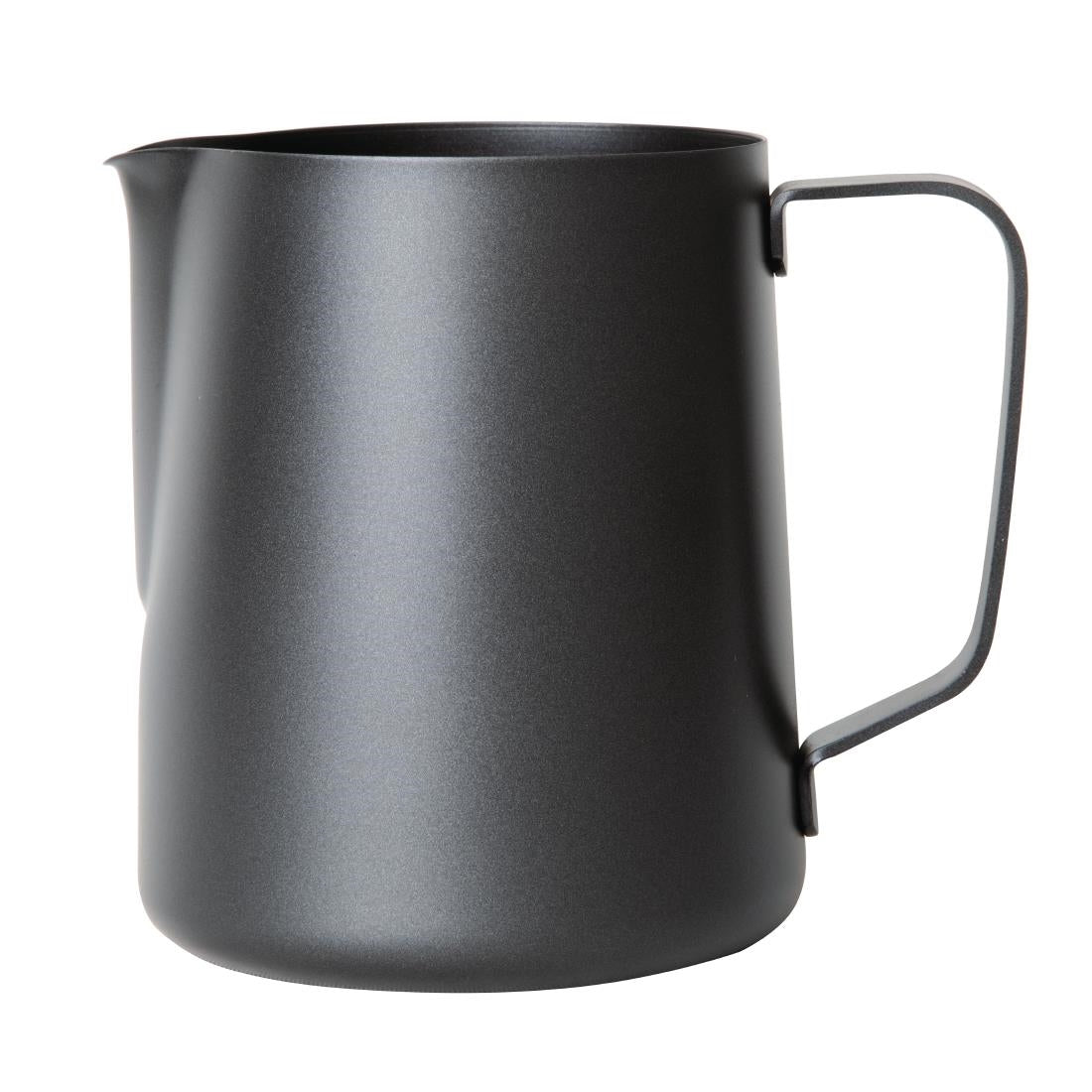 CM608 Olympia Black Non-Stick Milk Frothing Jug 900ml JD Catering Equipment Solutions Ltd