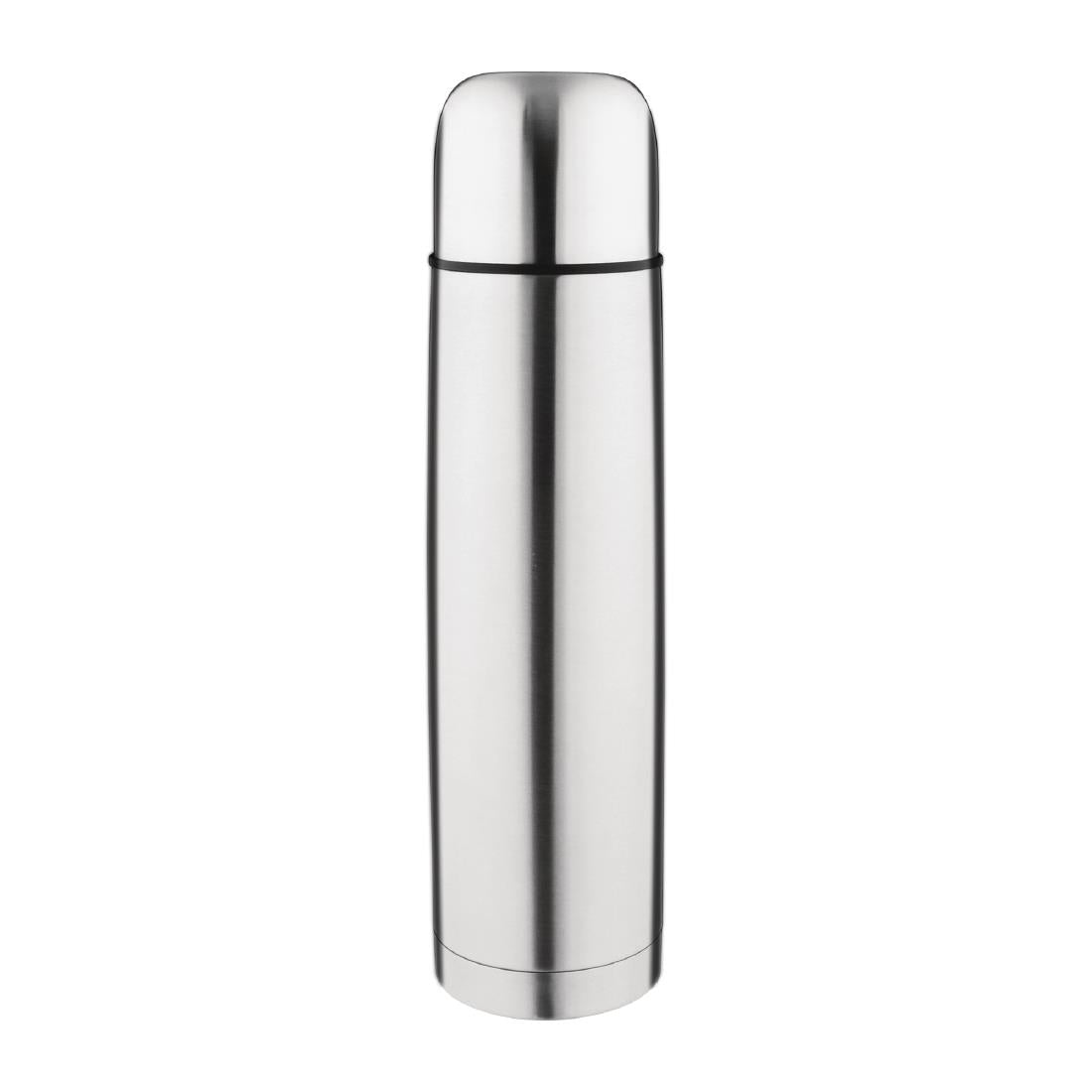 CN696 Olympia Vacuum Flask Stainless Steel 1Ltr JD Catering Equipment Solutions Ltd