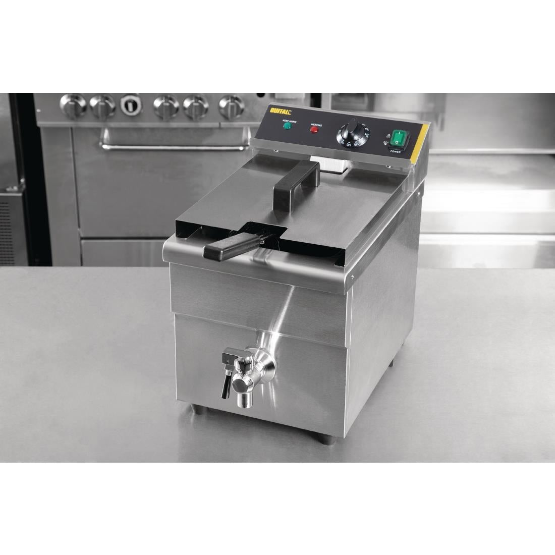 CP793 Buffalo Single Tank Single Basket Induction Fryer 3kW JD Catering Equipment Solutions Ltd