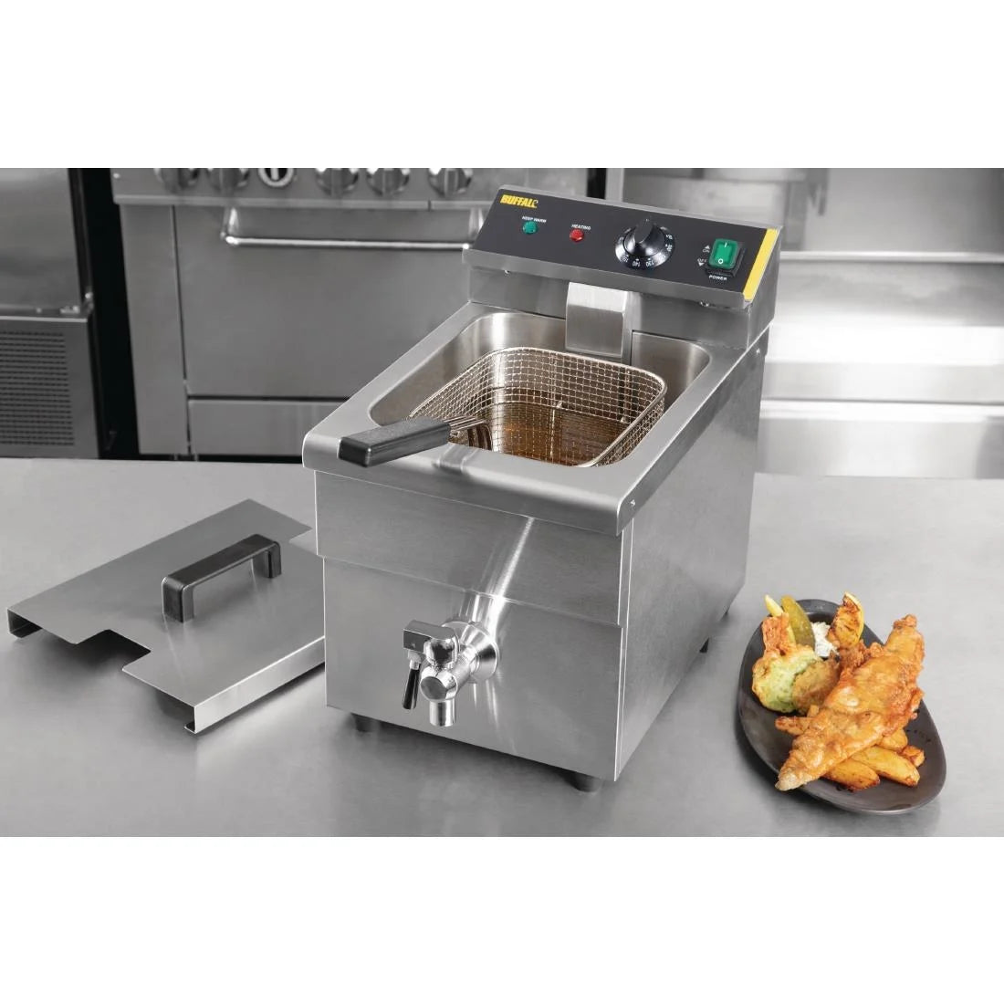 CP793 Buffalo Single Tank Single Basket Induction Fryer 3kW JD Catering Equipment Solutions Ltd