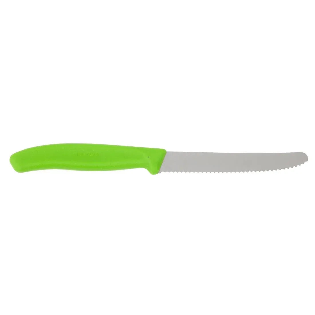 CP843 Victorinox Tomato Knife Serrated Green 11cm - JD Catering Equipment Solutions Ltd