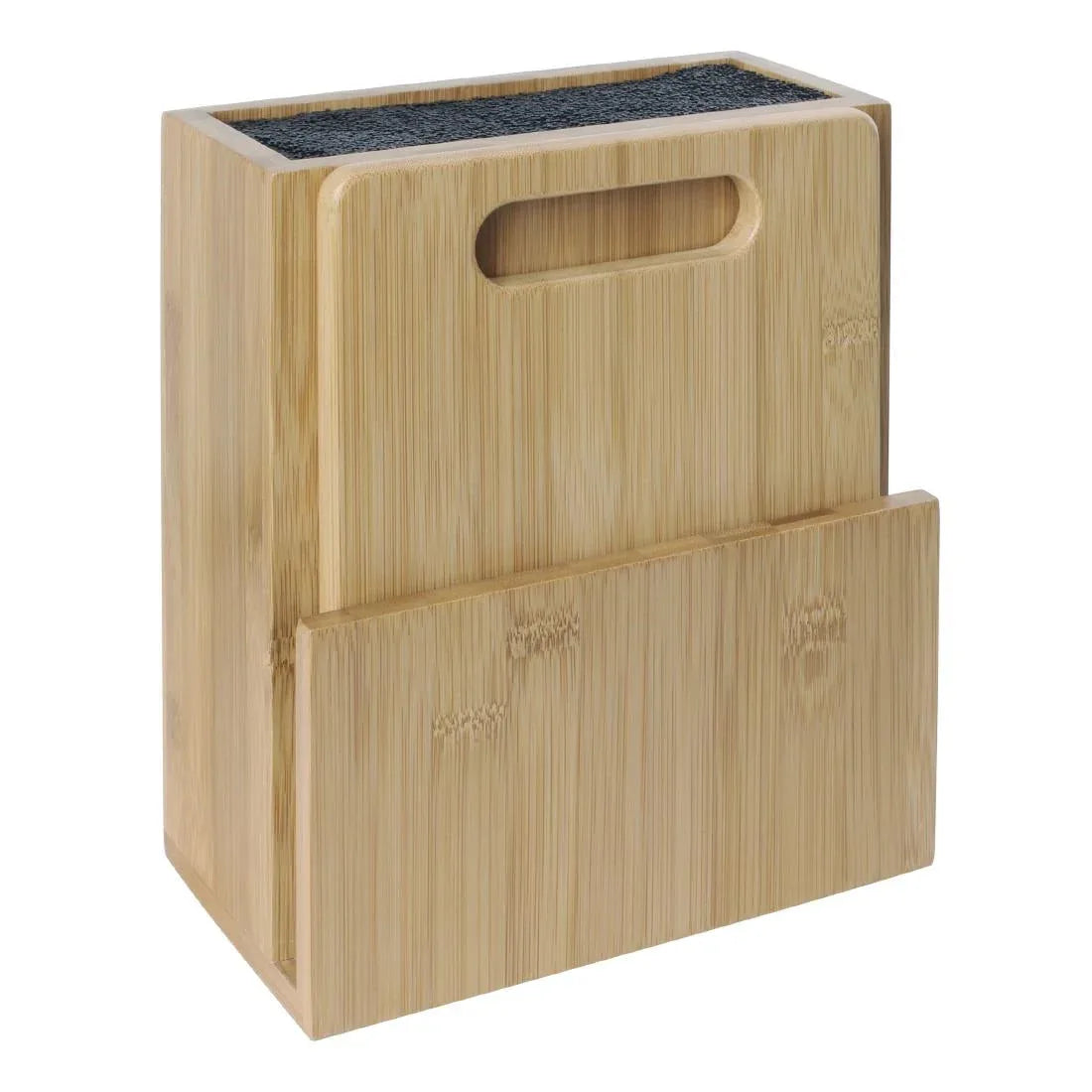CP863 Vogue Wooden Universal Knife Block and Chopping Board - JD Catering Equipment Solutions Ltd