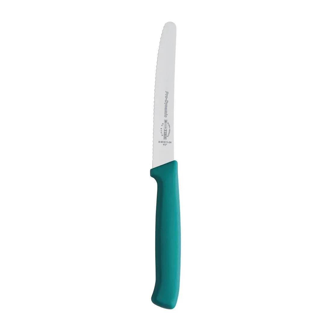 CR156 Dick Pro Dynamic Serrated Utility Knife Turquoise 11cm - JD Catering Equipment Solutions Ltd