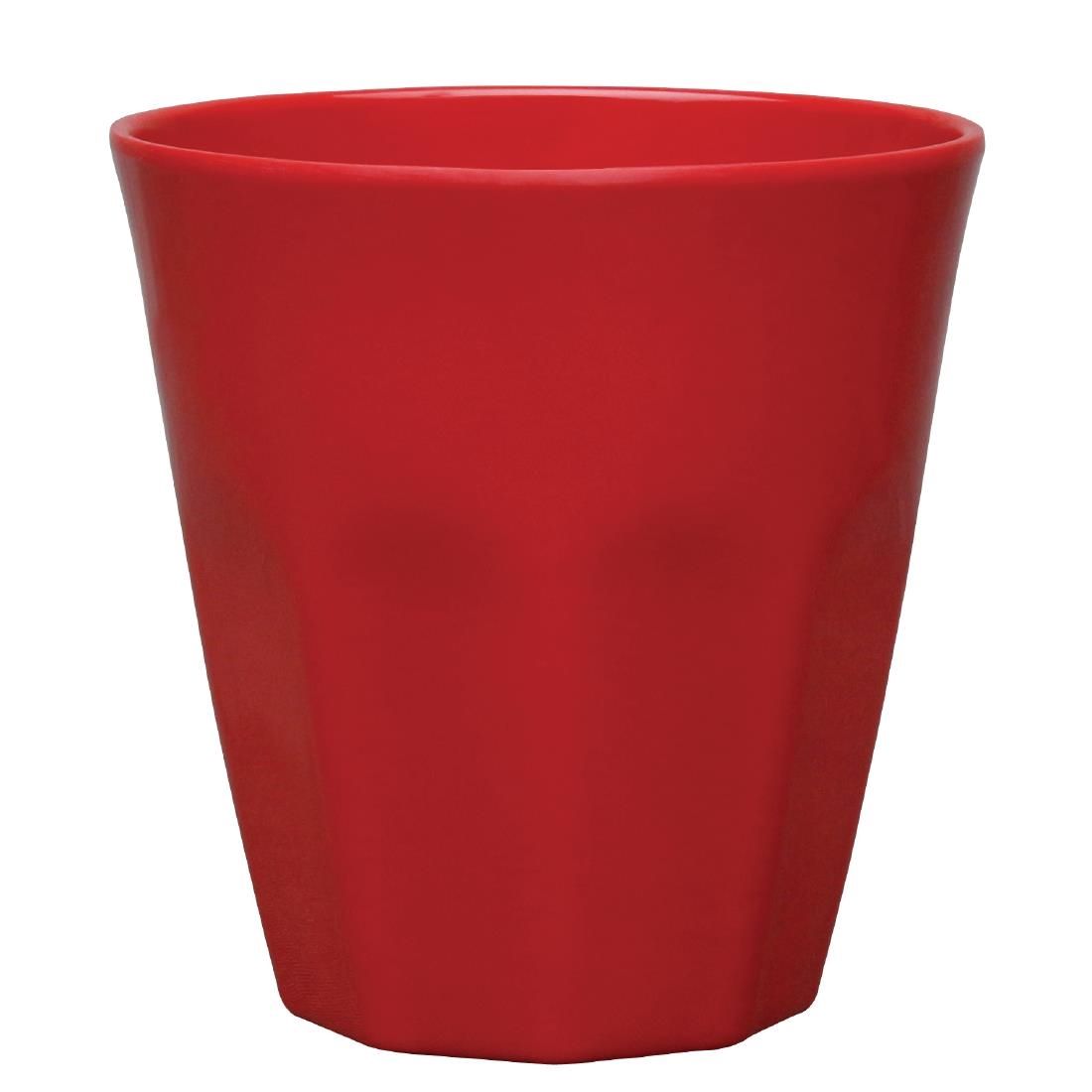 CR343 Kristallon Melamine Plastic Tumbler Red 290ml (Pack of 6) JD Catering Equipment Solutions Ltd