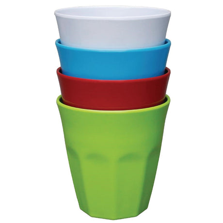 CR344 Kristallon Melamine Plastic Tumbler Blue 290ml (Pack of 6) JD Catering Equipment Solutions Ltd