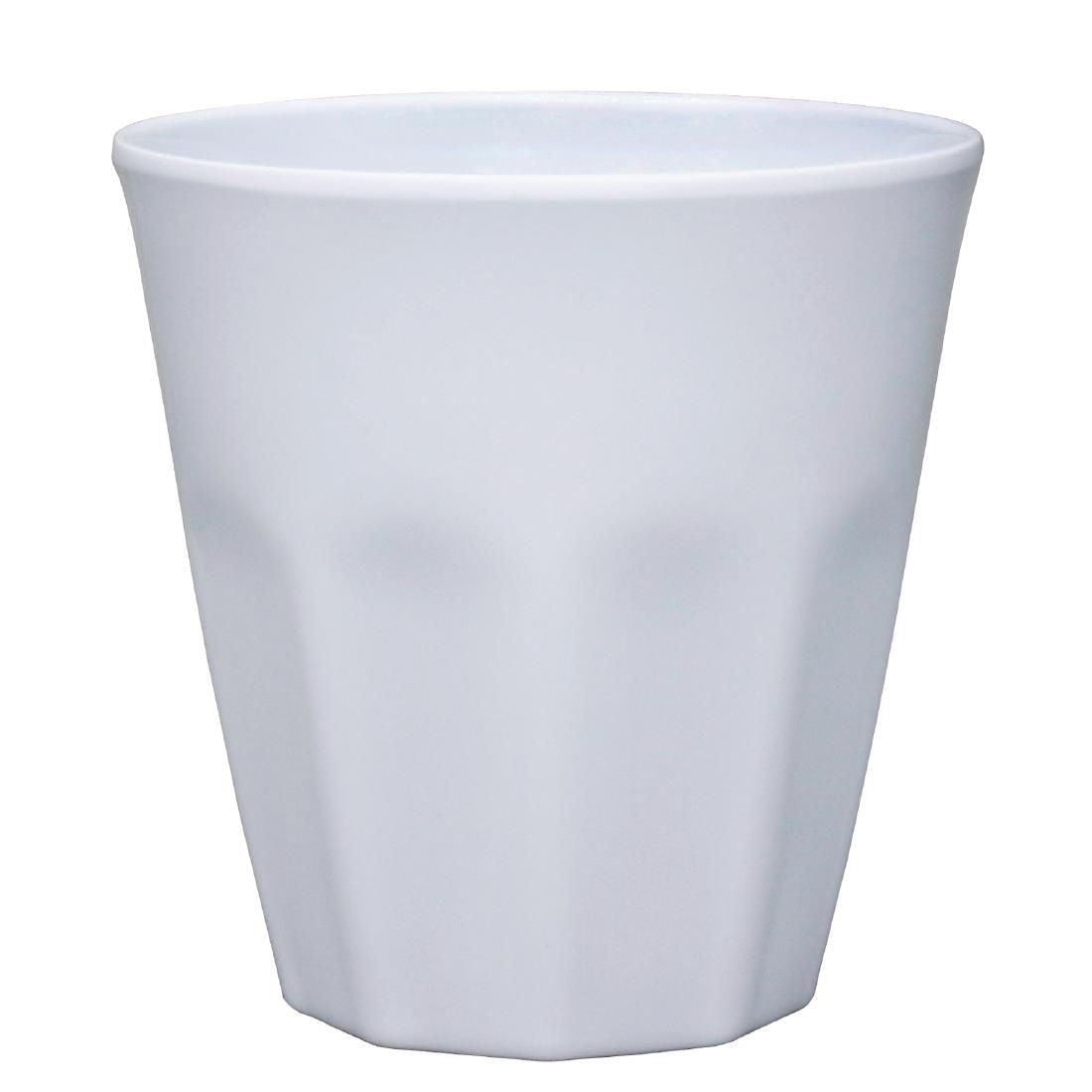 CR346 Kristallon Melamine Plastic Tumbler White 290ml (Pack of 6) JD Catering Equipment Solutions Ltd