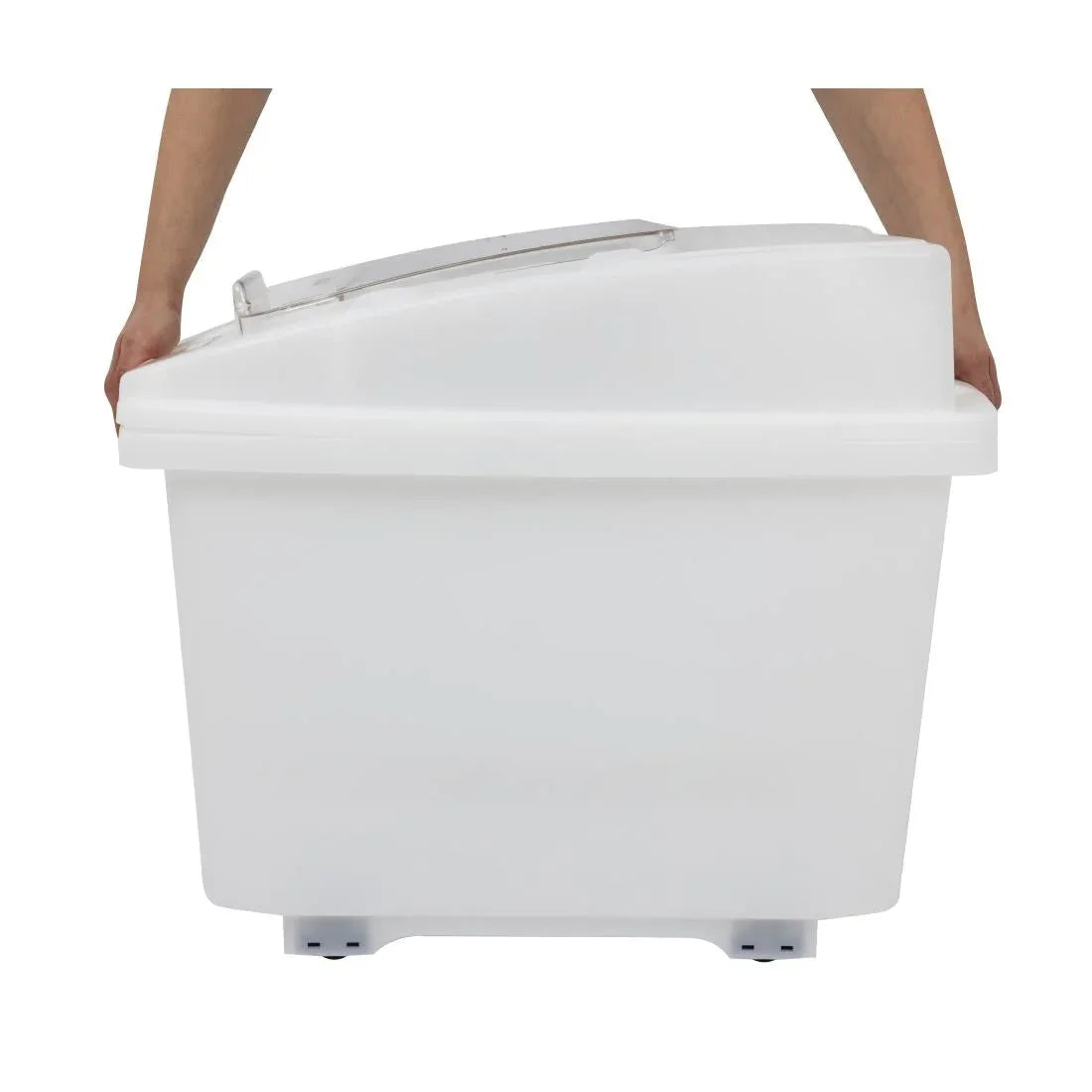 CR976 Araven Transparent Mobile Ingredient Bin 80Ltr - JD Catering Equipment Solutions Ltd