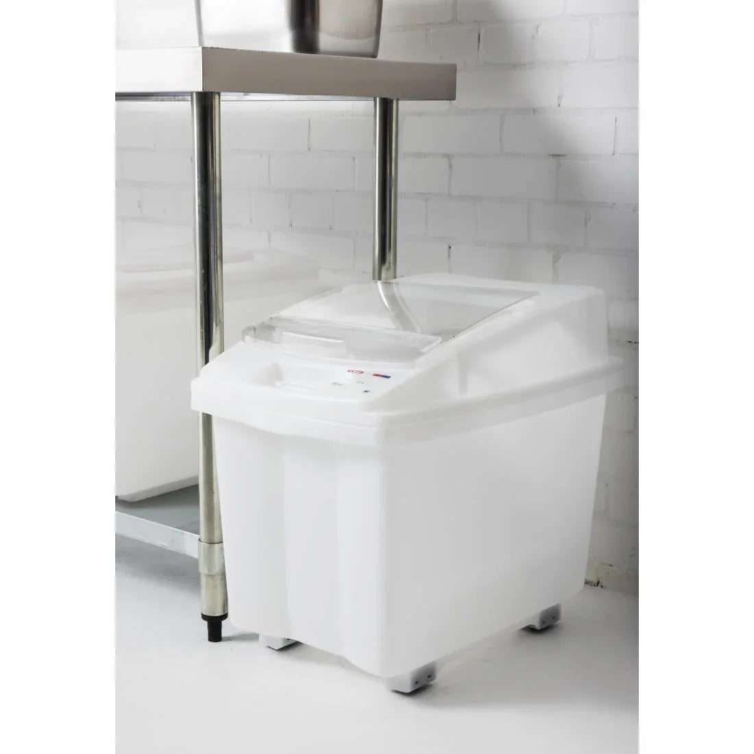 CR976 Araven Transparent Mobile Ingredient Bin 80Ltr - JD Catering Equipment Solutions Ltd