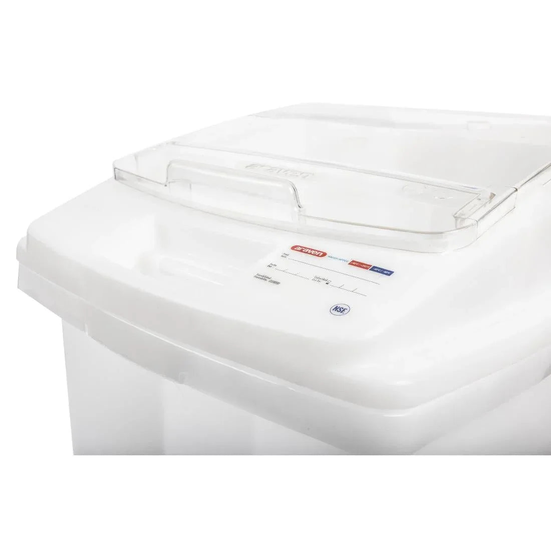 CR976 Araven Transparent Mobile Ingredient Bin 80Ltr - JD Catering Equipment Solutions Ltd