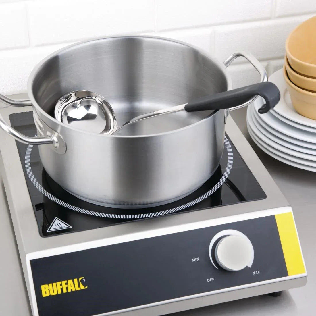 CS001 Vogue Black Handled Ladle 130ml - JD Catering Equipment Solutions Ltd