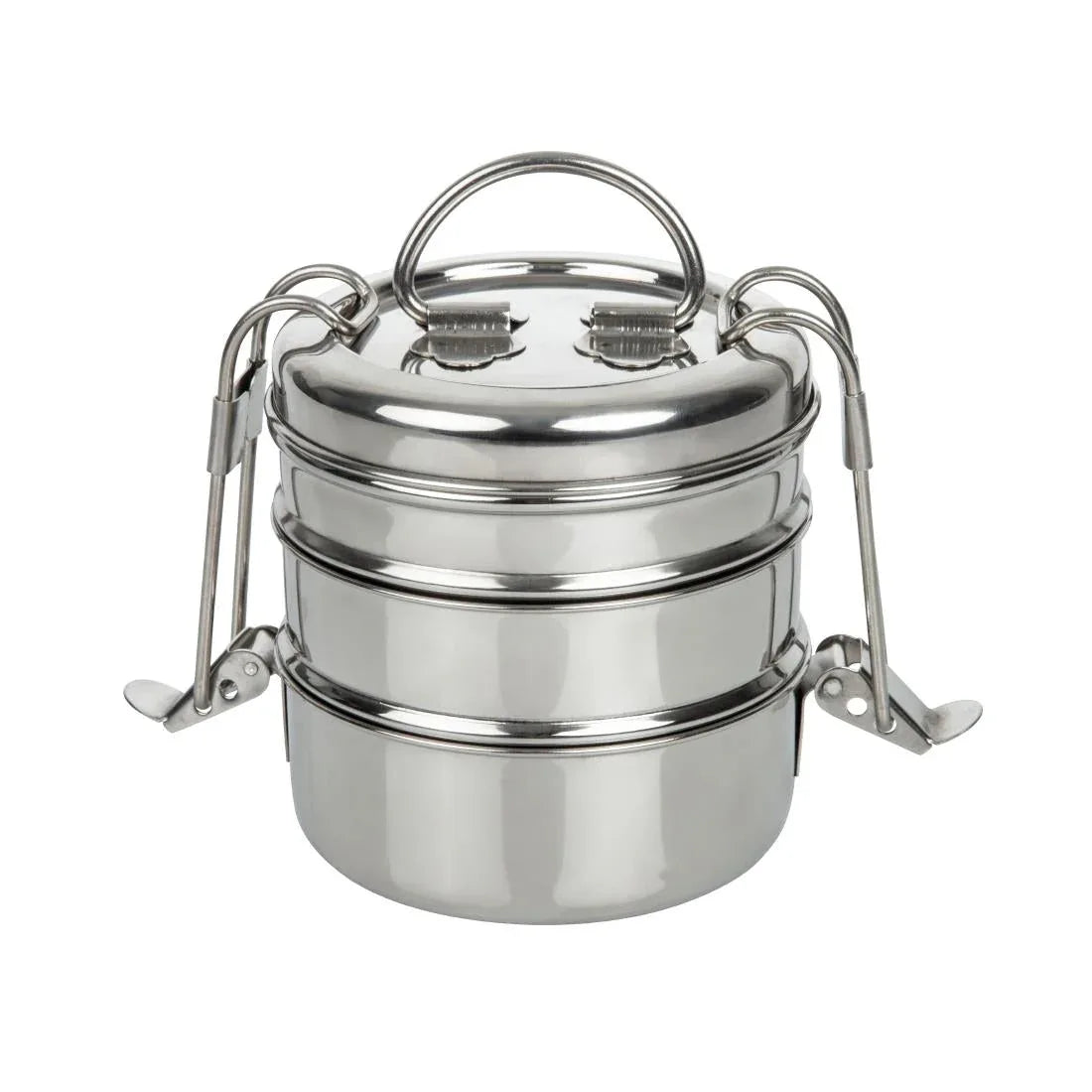 CS079 Utopia 3 Tier Tiffin Tin 115mm (Pack of 6) - JD Catering Equipment Solutions Ltd