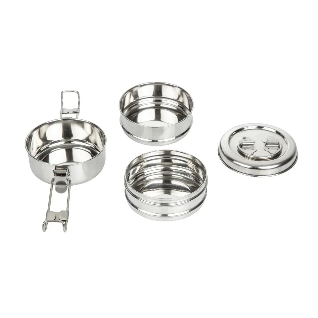 CS079 Utopia 3 Tier Tiffin Tin 115mm (Pack of 6) - JD Catering Equipment Solutions Ltd