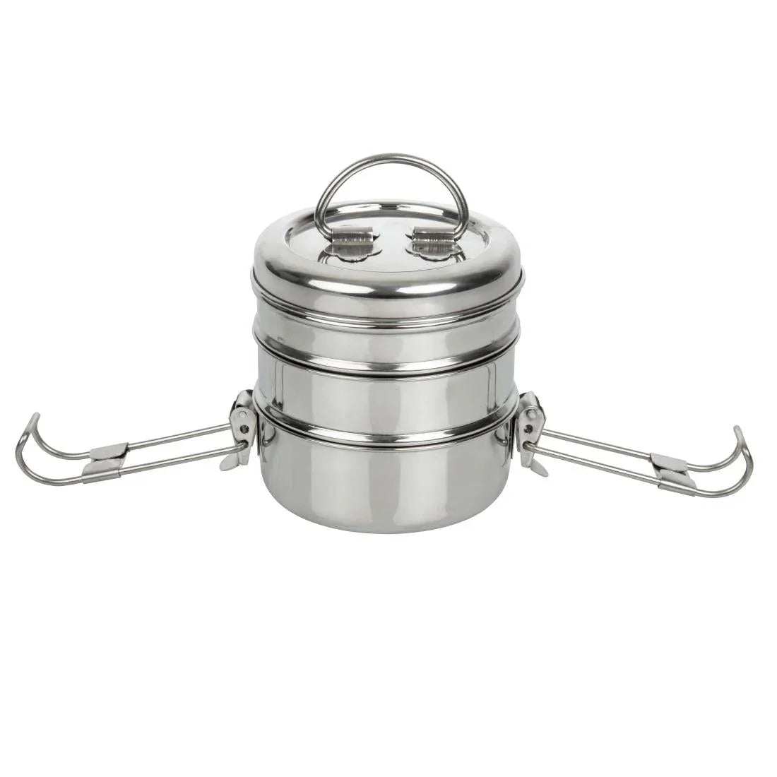 CS079 Utopia 3 Tier Tiffin Tin 115mm (Pack of 6) - JD Catering Equipment Solutions Ltd