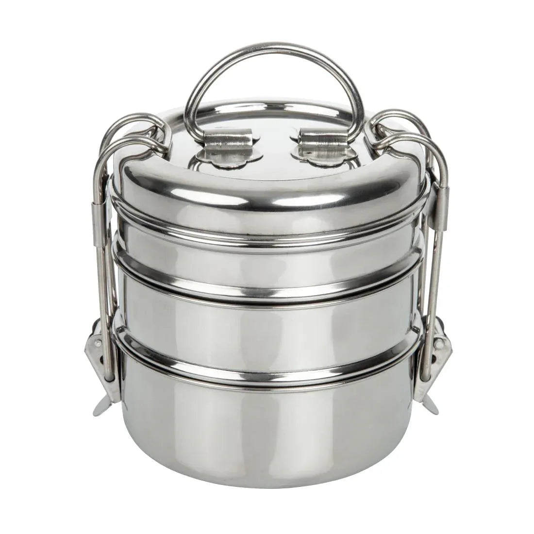 CS079 Utopia 3 Tier Tiffin Tin 115mm (Pack of 6) - JD Catering Equipment Solutions Ltd