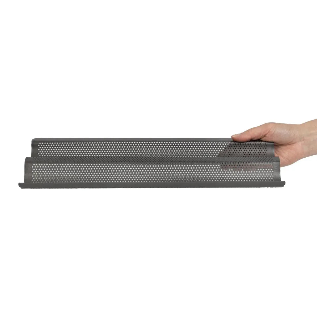 CS563 MasterClass Crusty Bake Non Stick Baguette Tray - JD Catering Equipment Solutions Ltd