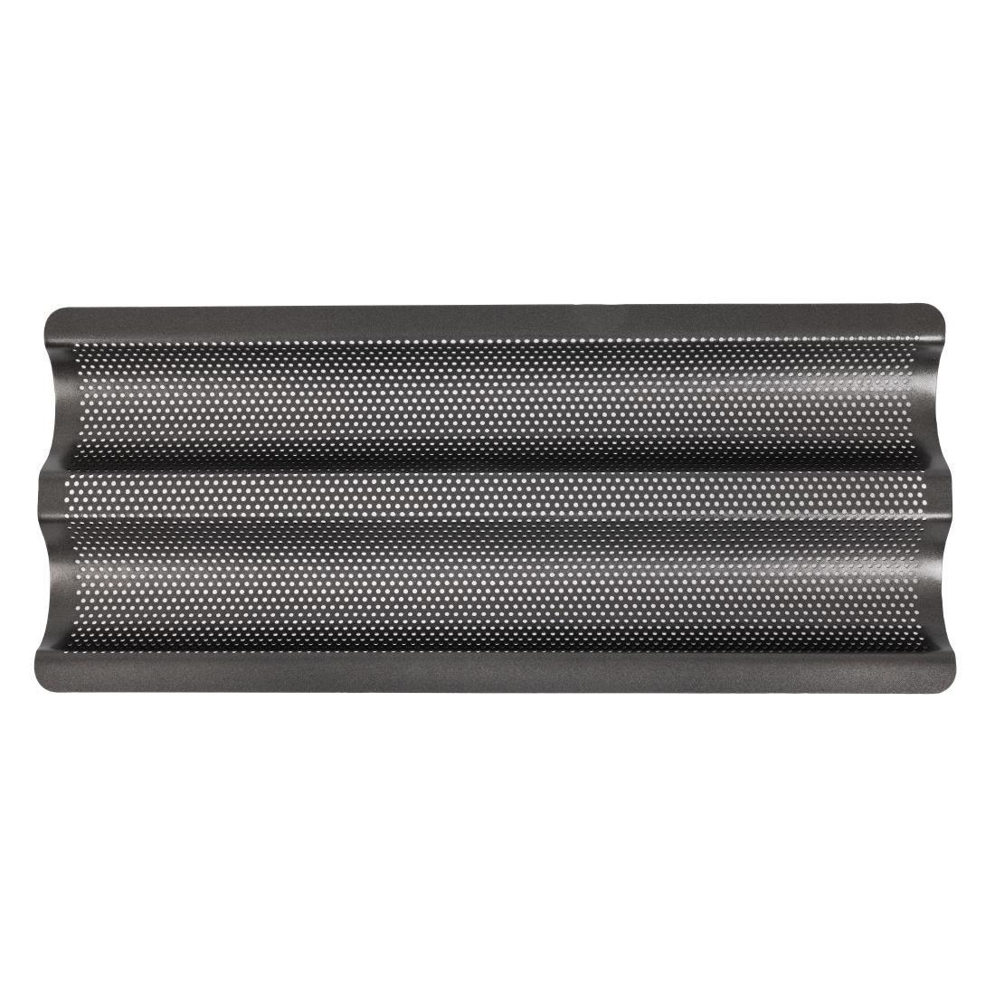 CS563 MasterClass Crusty Bake Non Stick Baguette Tray - JD Catering Equipment Solutions Ltd