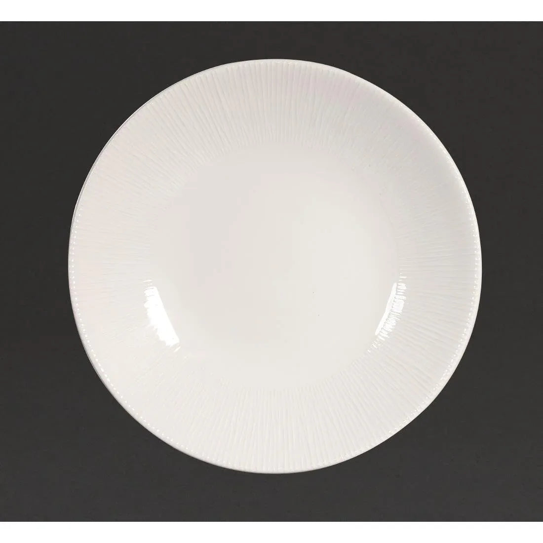 CS878 Churchill Bamboo Coupe Plate 255mm (Pack of 12) - JD Catering Equipment Solutions Ltd