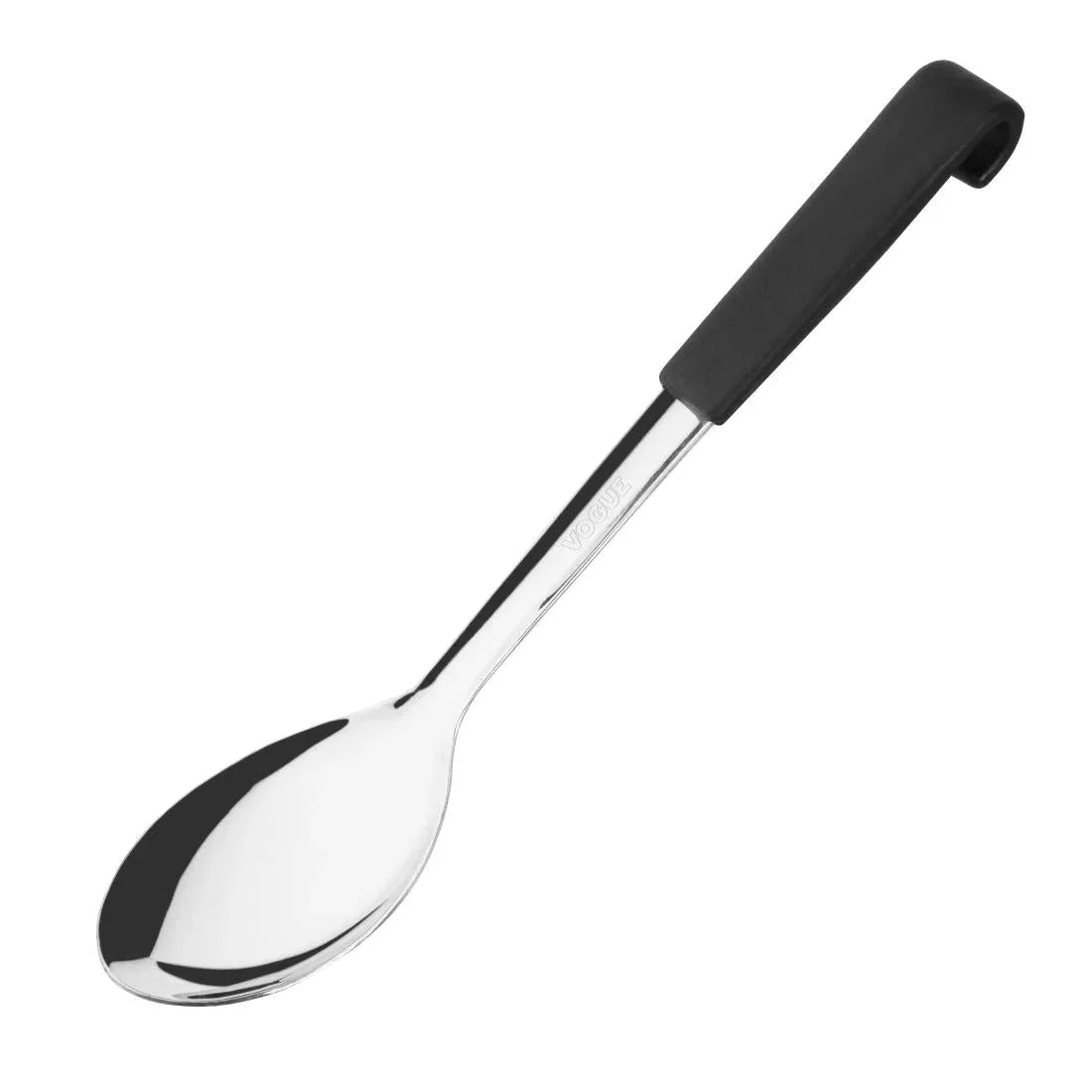 CS910 Vogue Black Handled Serving Spoon 340mm - JD Catering Equipment Solutions Ltd