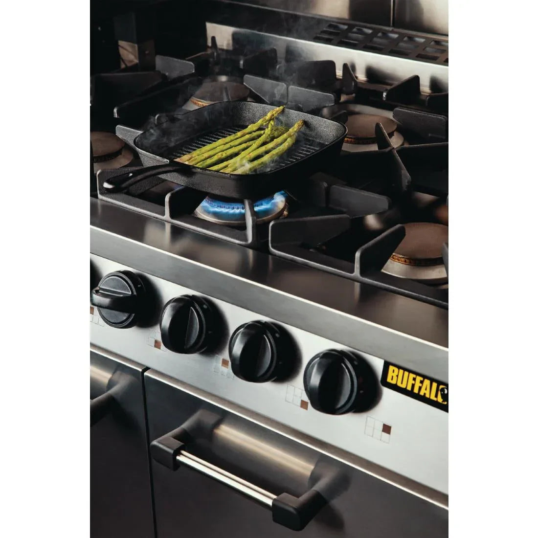 CT253 Buffalo 6 Burner Oven Range with Castors - JD Catering Equipment Solutions Ltd
