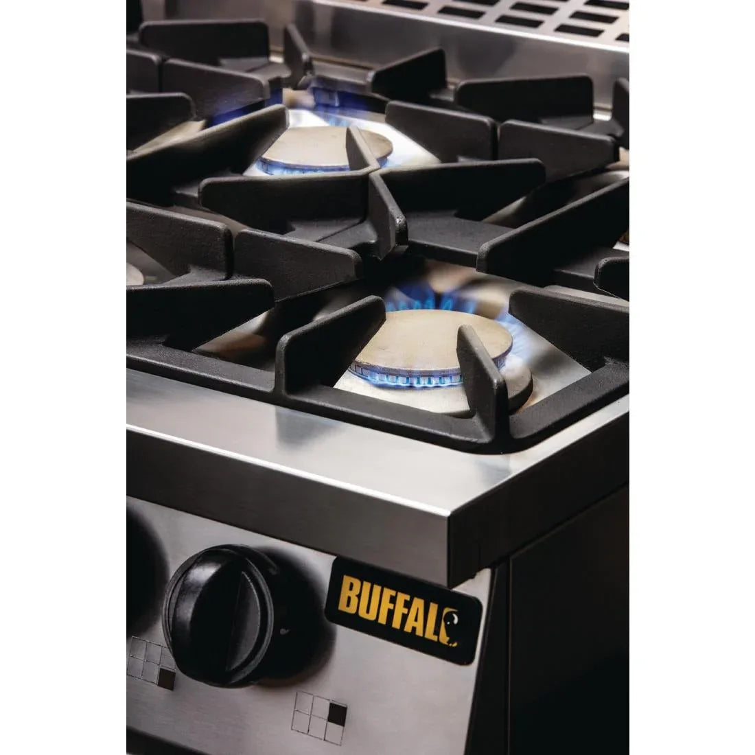 CT253 Buffalo 6 Burner Oven Range with Castors - JD Catering Equipment Solutions Ltd