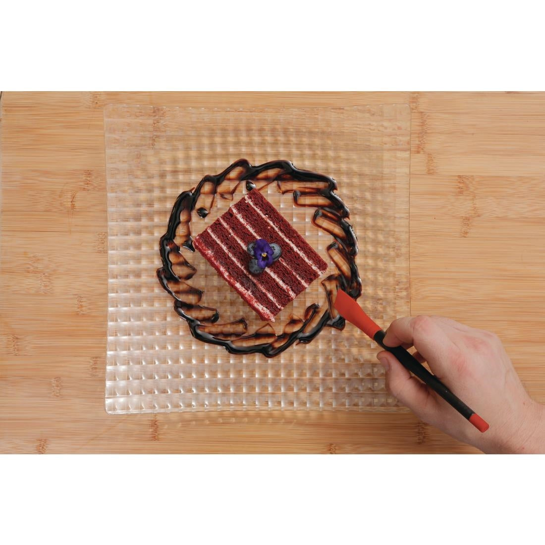 CT737 Mercer Culinary Angled Silicone Plating Brush JD Catering Equipment Solutions Ltd