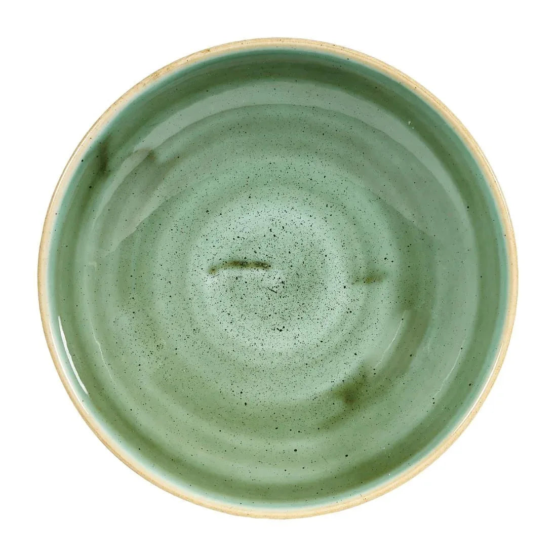 CT783 Churchill Stonecast Round Coupe Bowls Samphire Green 182mm (Pack of 12) - JD Catering Equipment Solutions Ltd