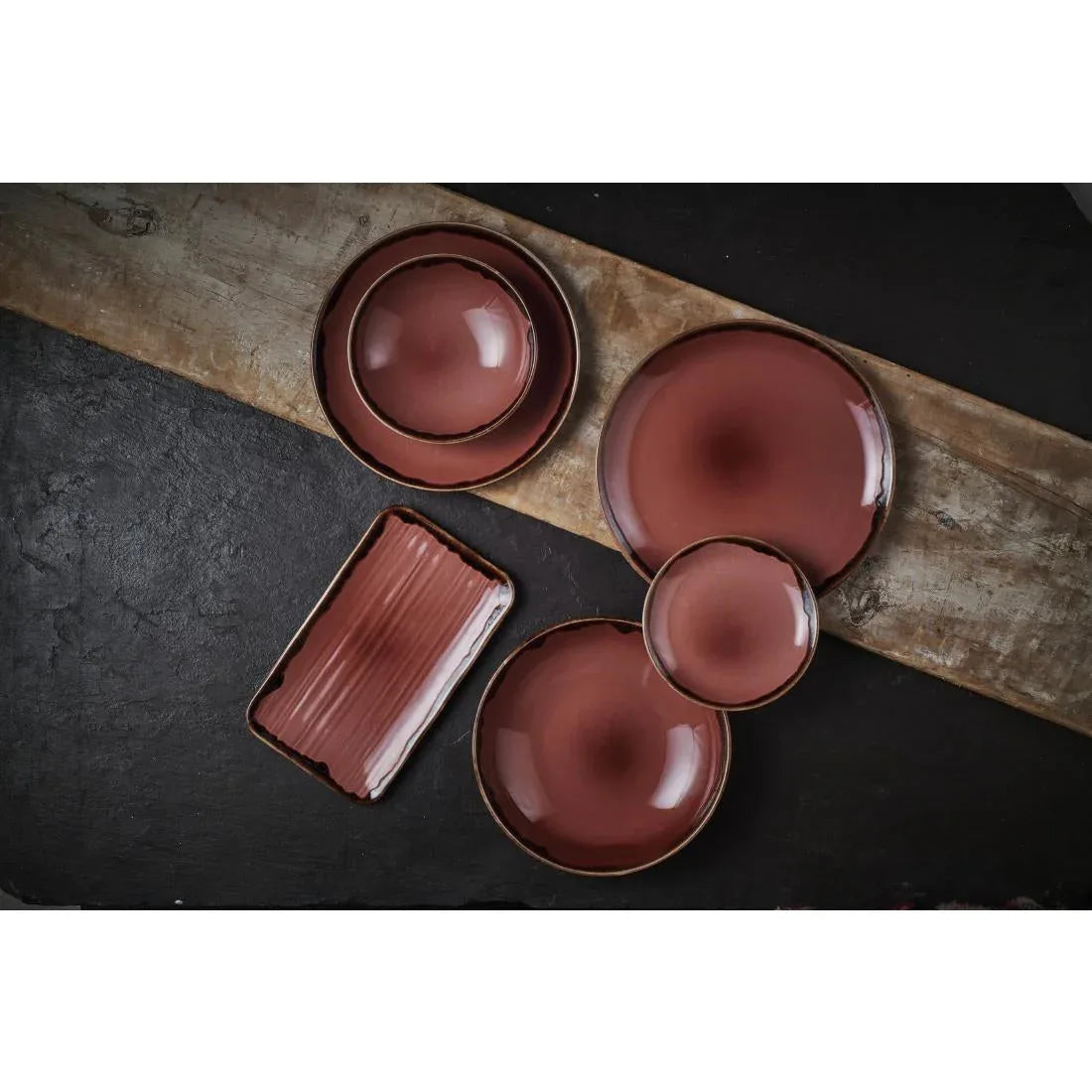 CU030 Dudson Harvest Plum Coupe Plate 11.25 inch Box 12 - JD Catering Equipment Solutions Ltd