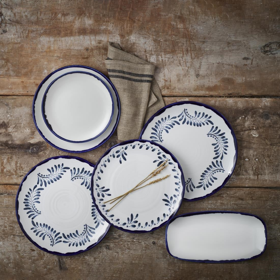 CU039 Dudson Harvest Mediterranean Organic Coupe Plate 10.6 inch Box 12 JD Catering Equipment Solutions Ltd