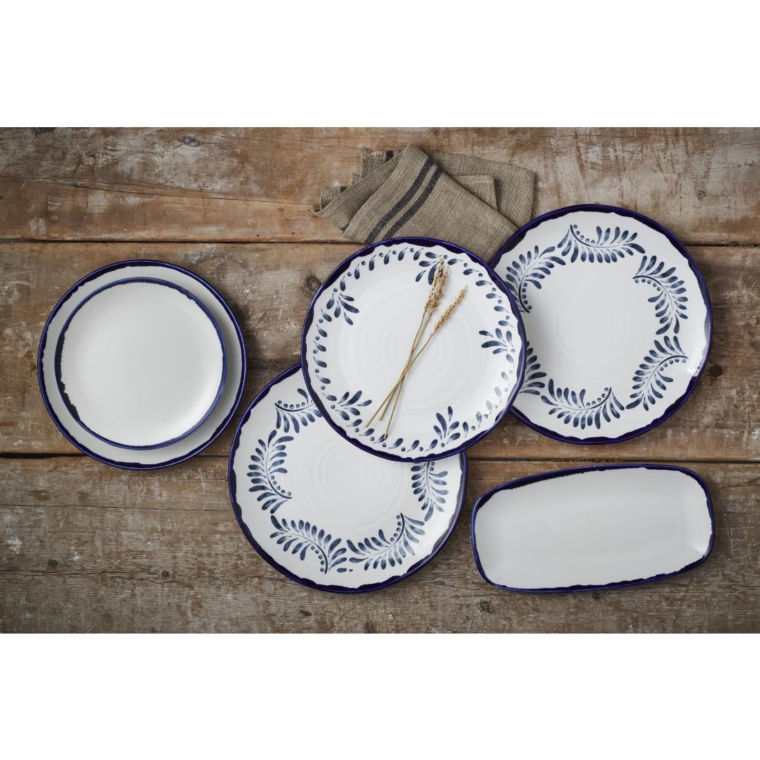 CU039 Dudson Harvest Mediterranean Organic Coupe Plate 10.6 inch Box 12 JD Catering Equipment Solutions Ltd