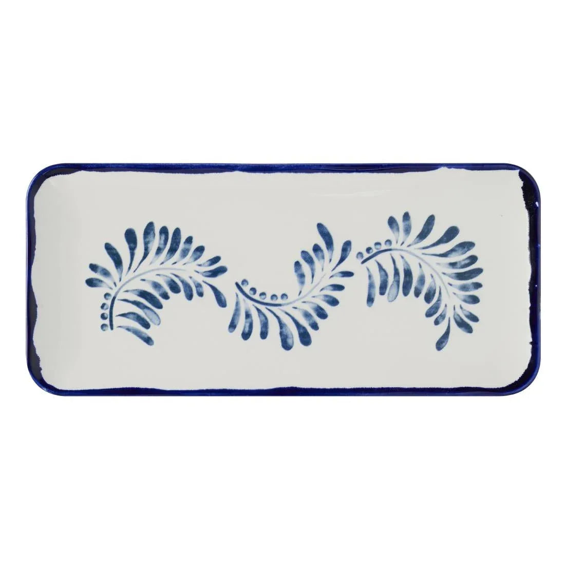 CU045 Dudson Harvest Mediterranean Organic Coupe Rect Platter 13 3/4X6 1/4 inch Box 6 - JD Catering Equipment Solutions Ltd