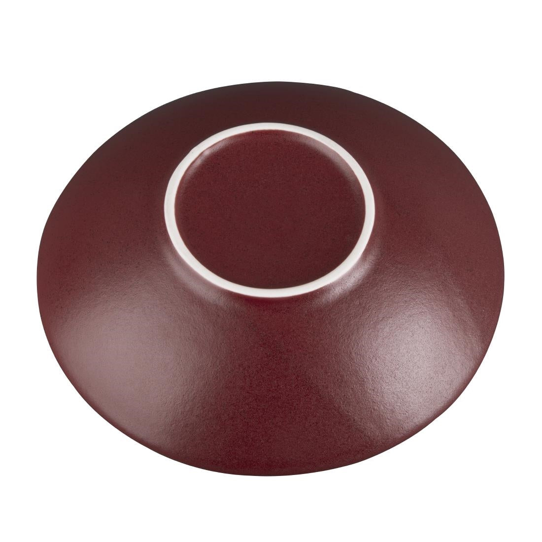 CU123 Olympia Build A Bowl Red Flat Bowl - 195x45mm (Box 6) JD Catering Equipment Solutions Ltd