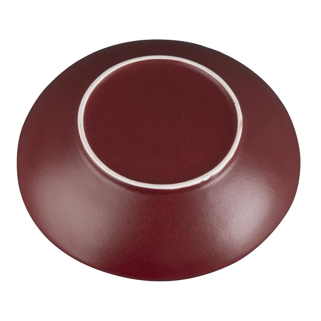 CU124 Olympia Build A Bowl Red Flat Bowl - 250x45mm (Box 4) JD Catering Equipment Solutions Ltd