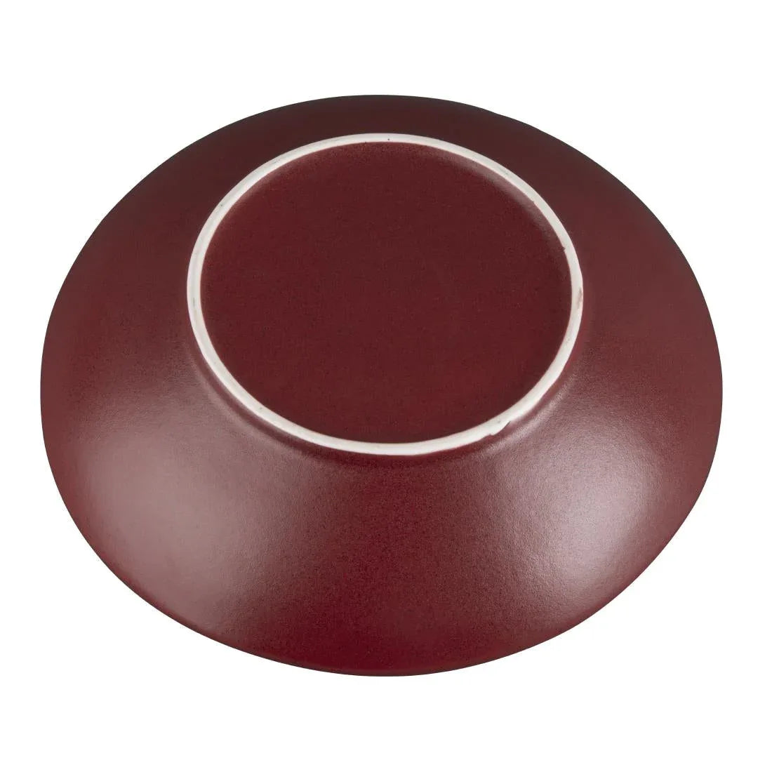 CU124 Olympia Build A Bowl Red Flat Bowl - 250x45mm (Box 4) - JD Catering Equipment Solutions Ltd