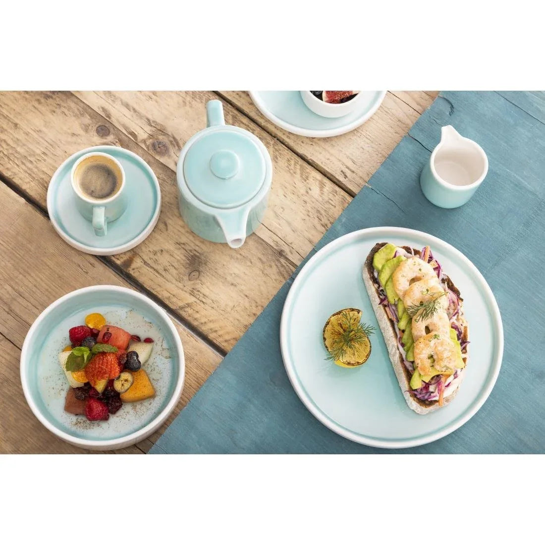 CU182 Olympia Fondant Cup Aqua - 85.5ml 2.9fl oz (Box 6) - JD Catering Equipment Solutions Ltd
