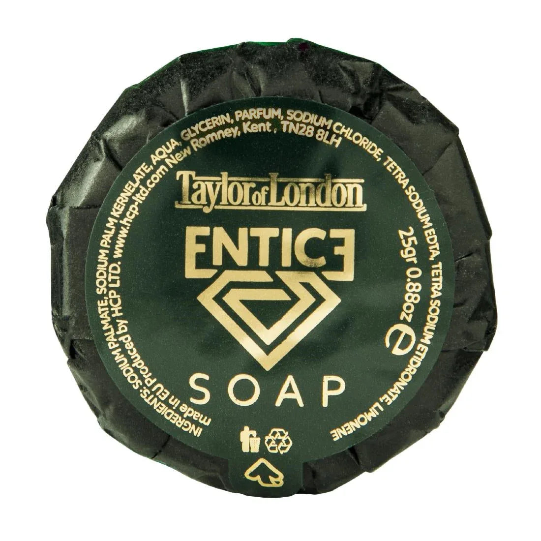 CU233 Taylor of London Entice Pleated Soap 25g (Pack of 100) - JD Catering Equipment Solutions Ltd