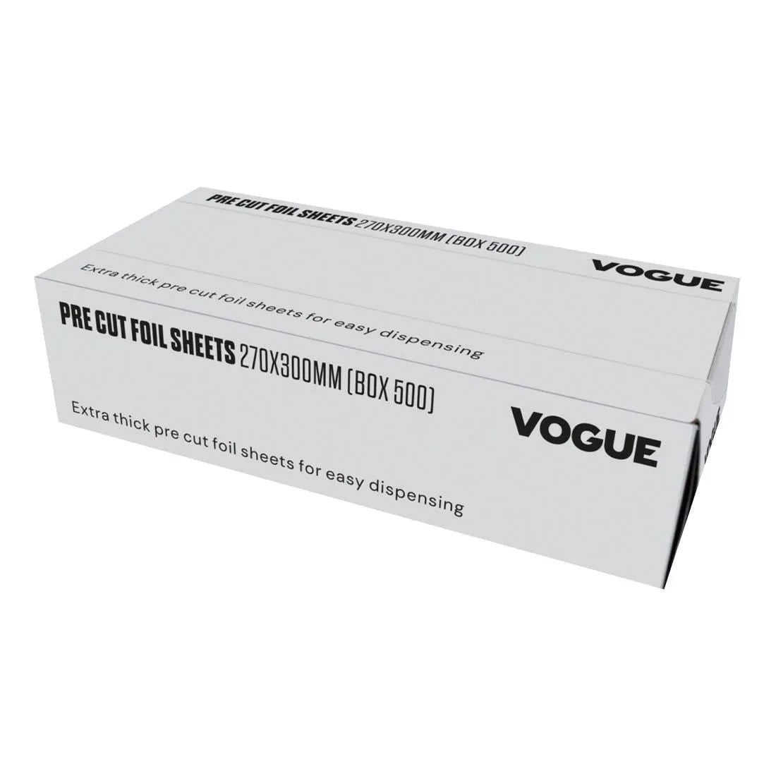 CU259 Vogue Aluminium Foil Sheets 270x300mm (Pack of 500) - JD Catering Equipment Solutions Ltd